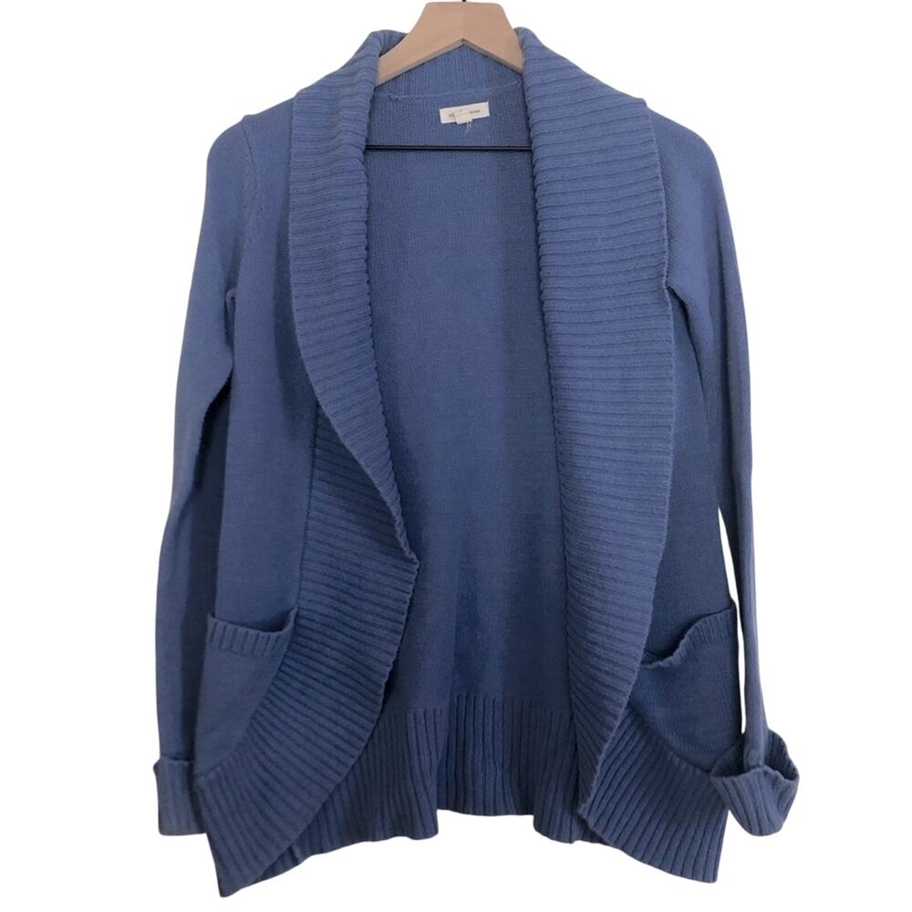 Urban Outfitters Silence and Noise Blue Open Front Knit Cardigan Sweater Small